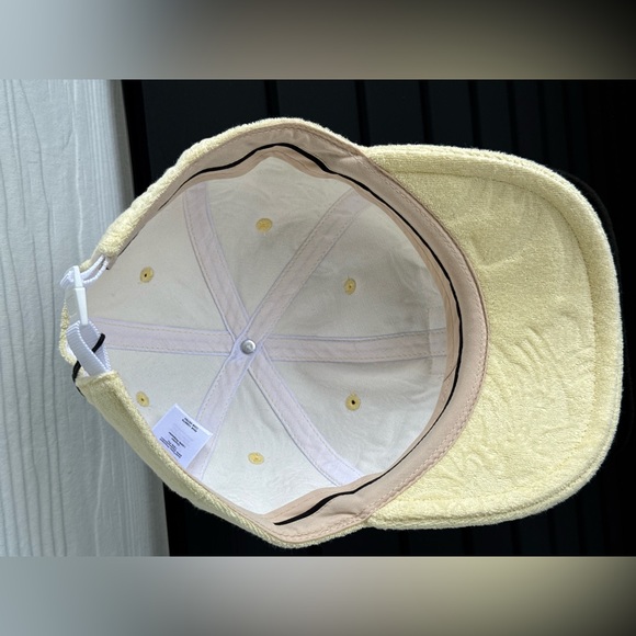 rag & bone Soft Pale Yellow Terry Baseball Cap